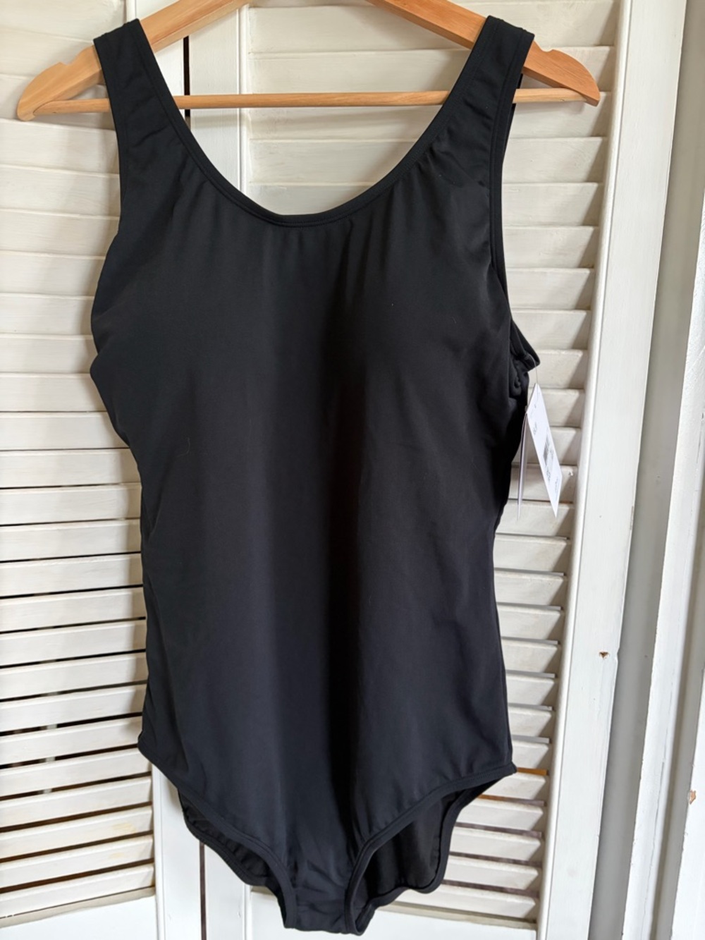 NWT Dolfin Aquashape Black One-Piece Swimsuit